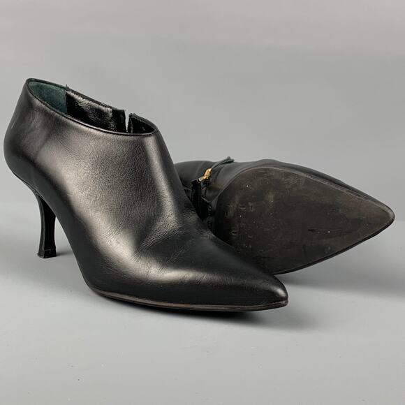 L.K.BENNETT Size 6 Black Leather Boots - Picture 3 of 7